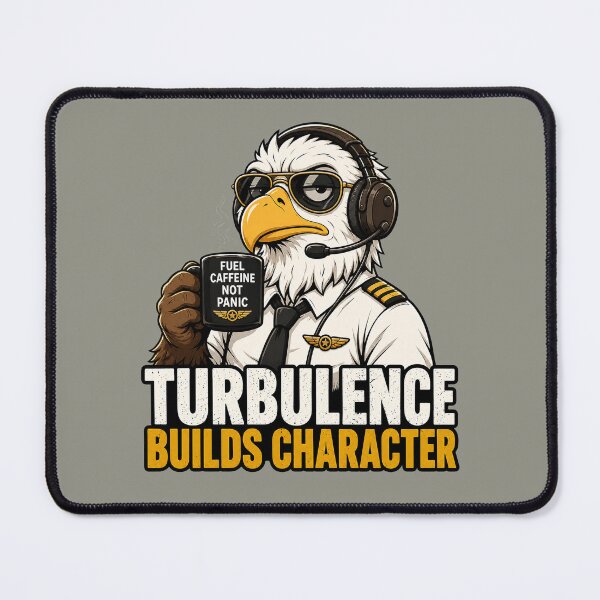 Item preview, Funny Pilot Gift Aviation Humor Caffeine Coffee Eagle designed and sold by Gentlestate.