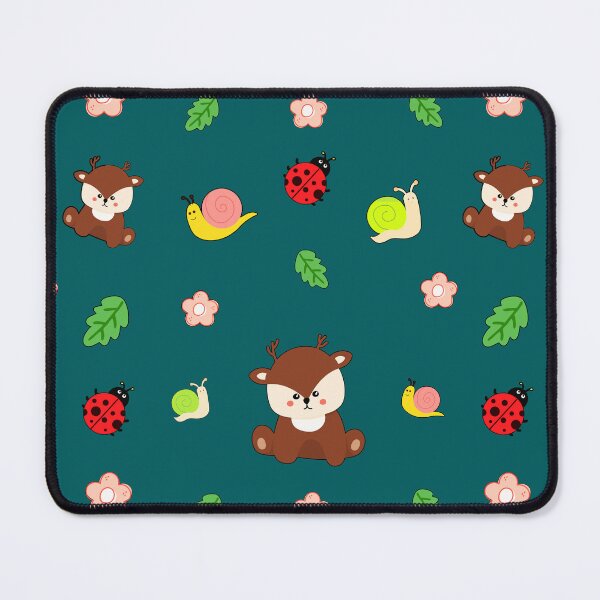 Item preview, Cute Kawaii Deer Seamless Pattern Design designed and sold by NadDot.