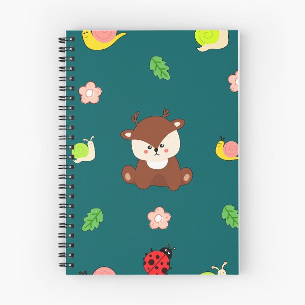 Item preview, Cute Kawaii Deer Seamless Pattern Design designed and sold by NadDot.
