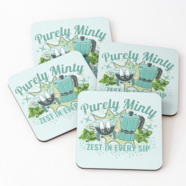Item preview, Purely Minty Zest In Every Sip - Retro Coffee Moka Pot designed and sold by SilverSeaBKK.