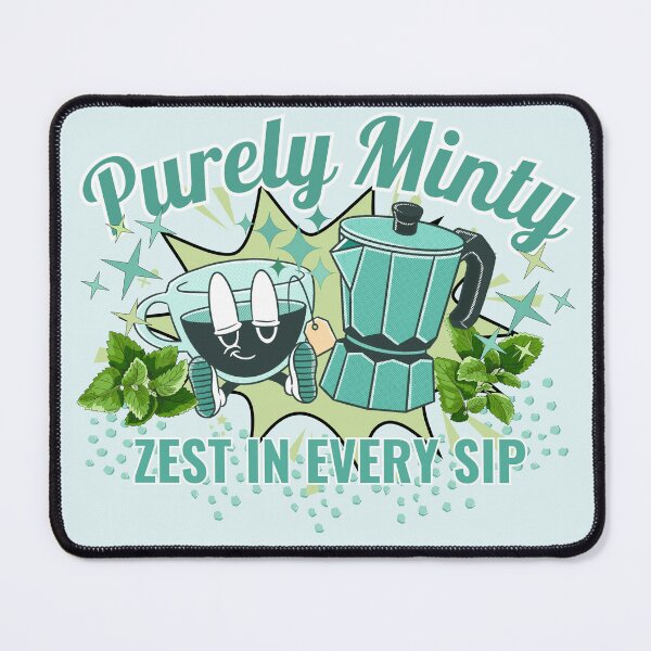 Item preview, Purely Minty Zest In Every Sip - Retro Coffee Moka Pot designed and sold by SilverSeaBKK.