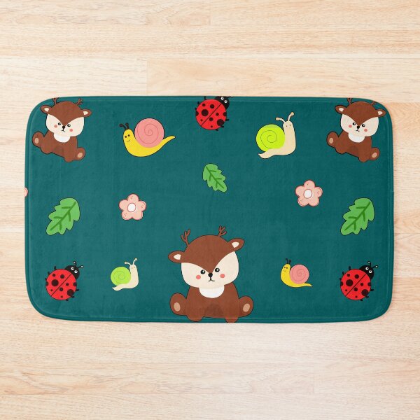 Item preview, Cute Kawaii Deer Seamless Pattern Design designed and sold by NadDot.