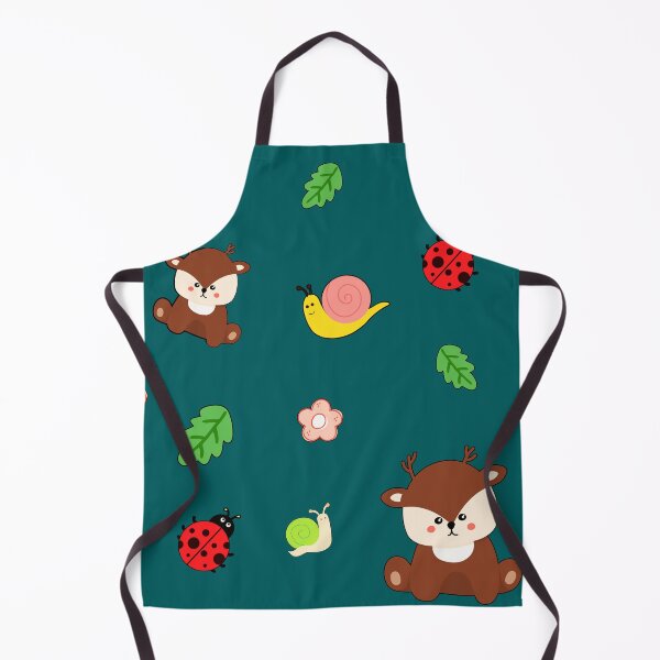 Item preview, Cute Kawaii Deer Seamless Pattern Design designed and sold by NadDot.