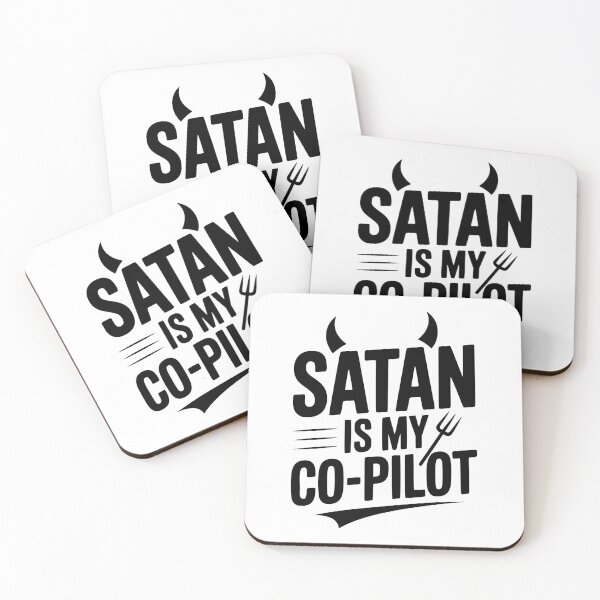 Item preview, Satan Is My Co-Pilot designed and sold by Frank Ring.