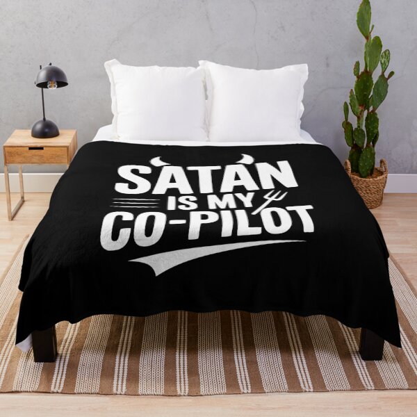 Item preview, Satan Is My Co-Pilot designed and sold by Frank Ring.
