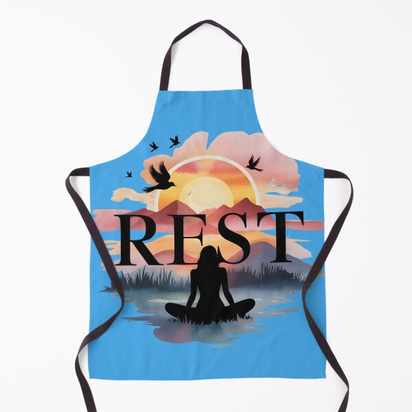 Item preview, REST Meditation Sunset Design | Peaceful Mindfulness Yoga Artwork designed and sold by innerfaith.