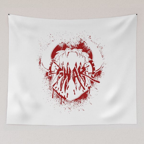 Item preview, Red Silhouette Monster Mouth designed and sold by GlamRetro.