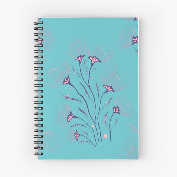 Item preview, Aquamarine Garden Transparent Pink Flowers designed and sold by AneissPiaf.