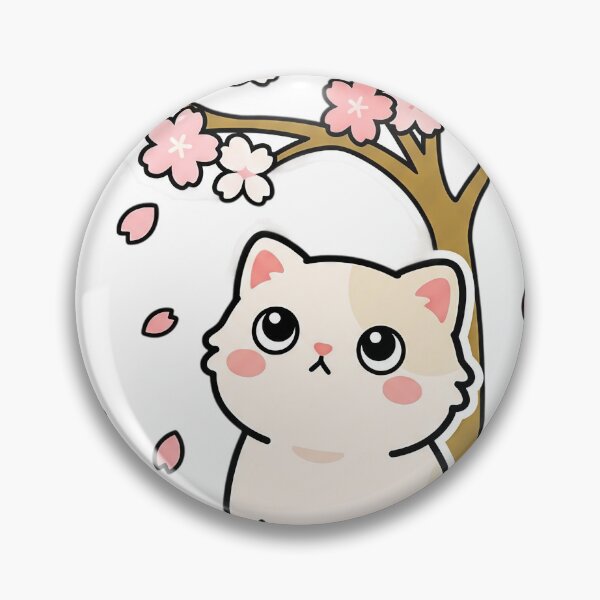 Item preview, Kawaii Neko Cat Sakura Cherry Blossom Japanese designed and sold by JMDesignHub.