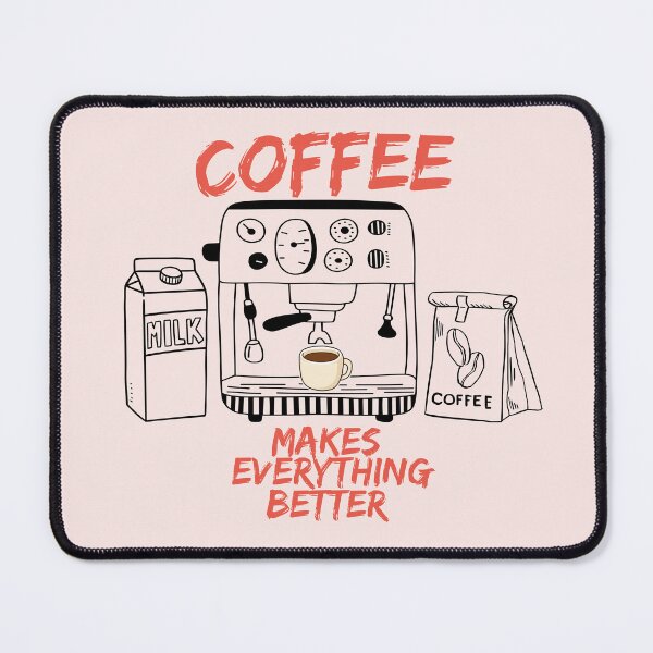 Item preview, Coffee Makes Everything Better - Minimalist Espresso Machine designed and sold by SilverSeaBKK.