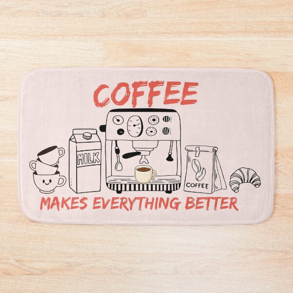 Item preview, Coffee Makes Everything Better - Minimalist Espresso Machine designed and sold by SilverSeaBKK.