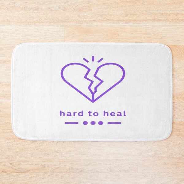 Item preview, Hard to Heal – Broken Heart Purple Aesthetic designed and sold by Velora Design .
