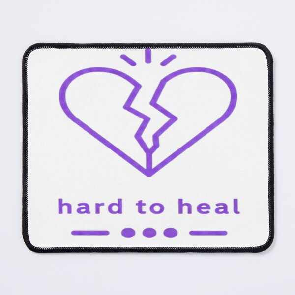 Item preview, Hard to Heal – Broken Heart Purple Aesthetic designed and sold by Velora Design .