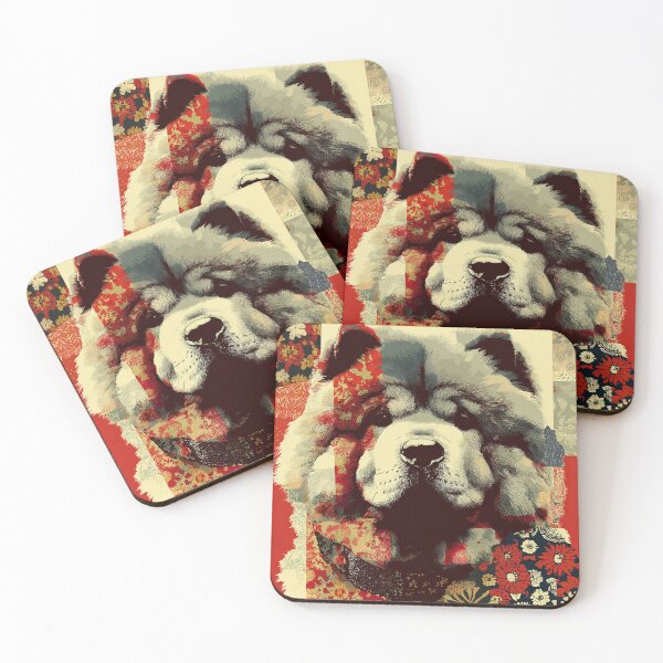 Item preview, Patchwork Chow chow puppy dog designed and sold by MendaciousMina.