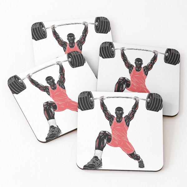 Item preview, Weightlifter Silhouette — Overhead Press Black designed and sold by 1RSN.