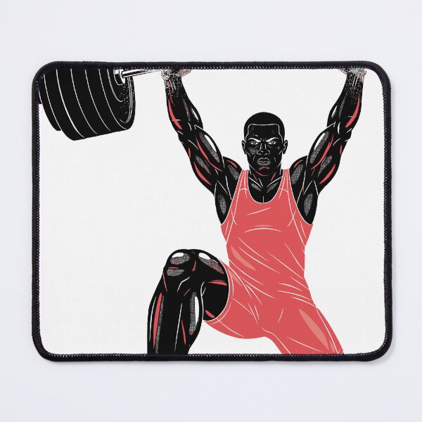 Item preview, Weightlifter Silhouette — Overhead Press Black designed and sold by 1RSN.