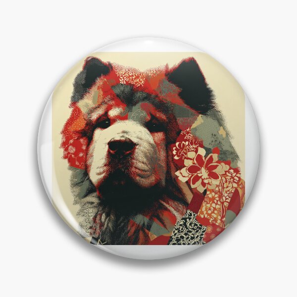 Item preview, Patchwork Chow chow puppy dog designed and sold by MendaciousMina.