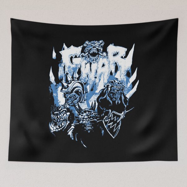 Item preview, Blue Silhouette Metal Monster Band designed and sold by GlamRetro.