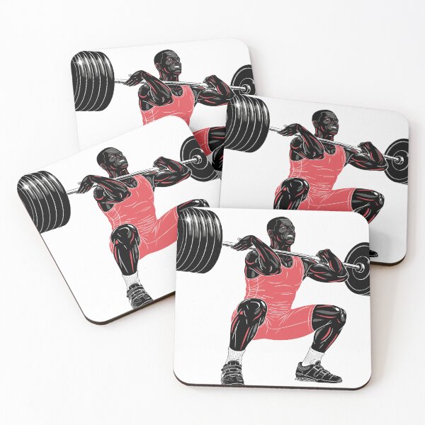 Item preview, Weightlifter Silhouette — Red Edition V2 designed and sold by 1RSN.