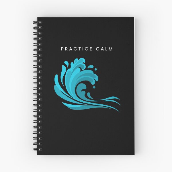Item preview, Practice Calm Ocean Wave Minimalist Motivational Design designed and sold by Lynn Creates.