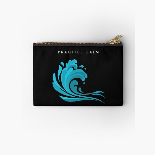 Item preview, Practice Calm Ocean Wave Minimalist Motivational Design designed and sold by Lynn Creates.