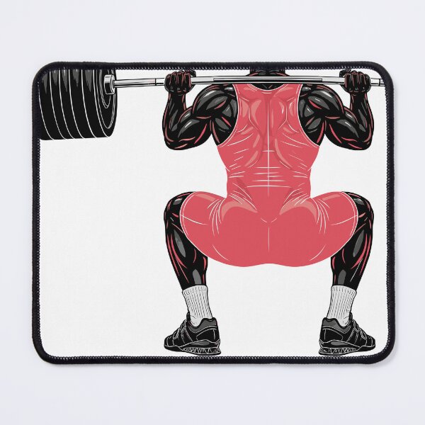 Item preview, Weightlifter Silhouette — Squat Red designed and sold by 1RSN.