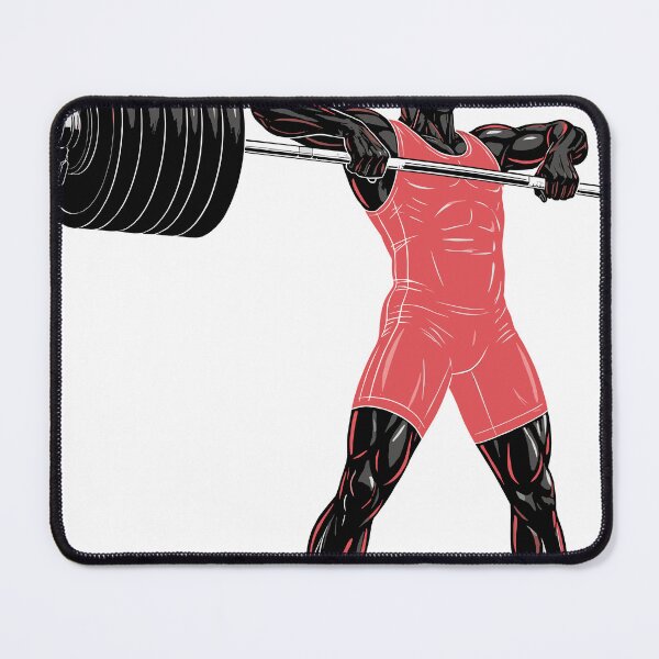 Item preview, Weightlifter Silhouette — Clean Position Red designed and sold by 1RSN.