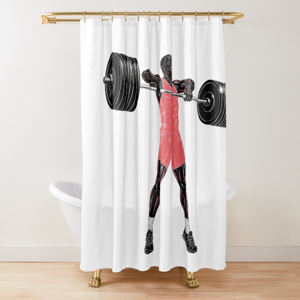 Item preview, Weightlifter Silhouette — Clean Position Red designed and sold by 1RSN.