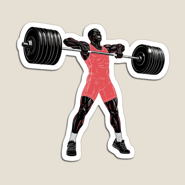 Item preview, Weightlifter Silhouette — Clean Position Red designed and sold by 1RSN.