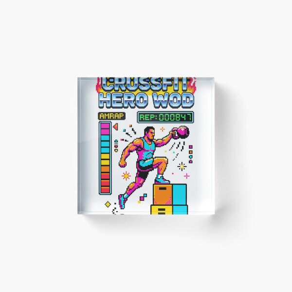 Item preview, CrossFit Hero WOD — Retro Game V8 designed and sold by 1RSN.