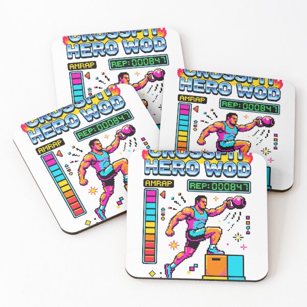 Item preview, Entrenamiento del día de CrossFit Hero — Juego retro V8 designed and sold by 1RSN.