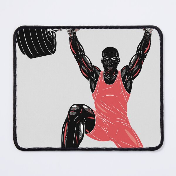 Item preview, Weightlifter Silhouette — Overhead Press Black designed and sold by 1RSN.