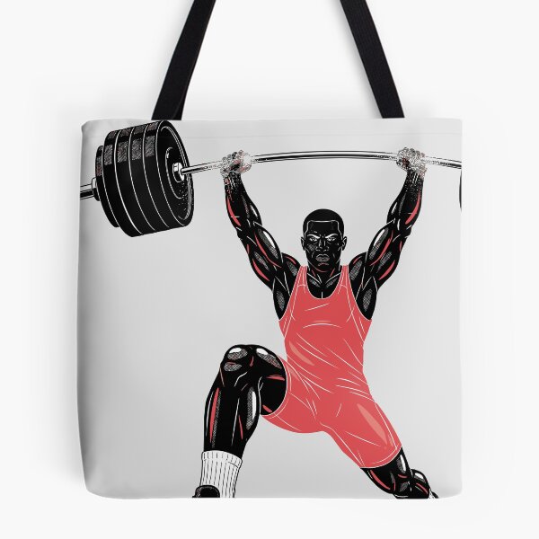 Item preview, Weightlifter Silhouette — Overhead Press Black designed and sold by 1RSN.