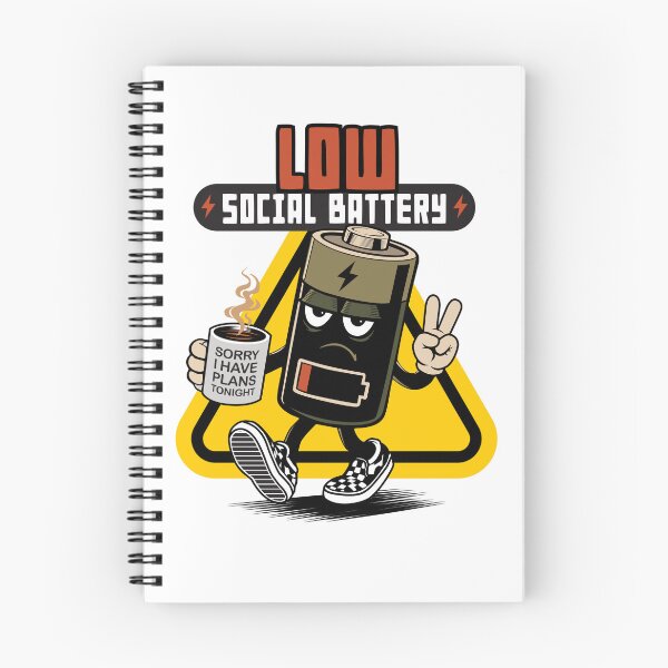 Item preview, LOW SOCIAL BATTERY designed and sold by nethanella.