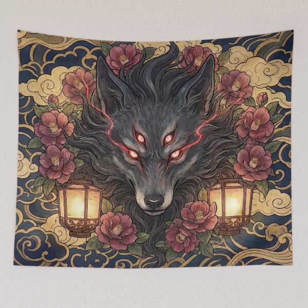 Item preview, Fenrir and the Scarlet Camellia Bloom designed and sold by CalyCollab.