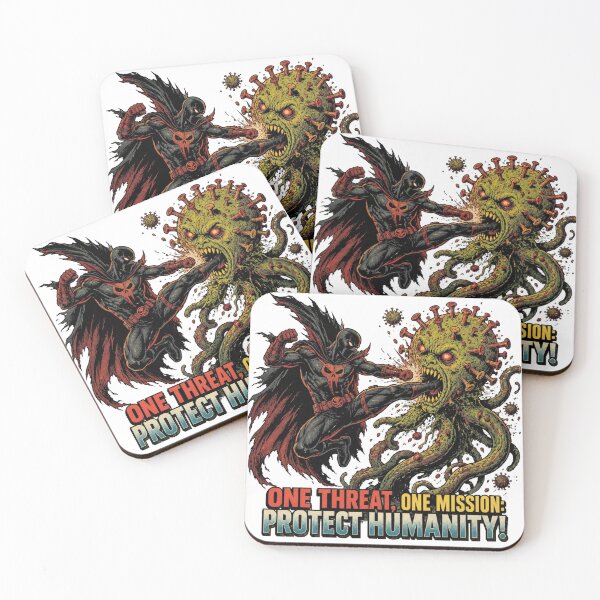 Item preview, Protect Humanity Retro Comic Art | Vintage Superhero Monster T-Shirt designed and sold by PLUSHIWORLDtm.