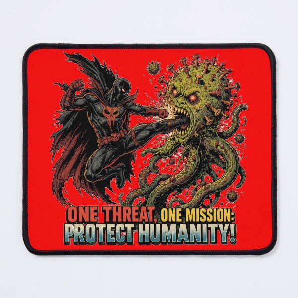 Item preview, Protect Humanity Retro Comic Art | Vintage Superhero Monster T-Shirt designed and sold by PLUSHIWORLDtm.