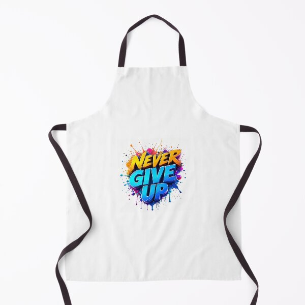 Item preview, Never Give Up Color Splash T-Shirt – Motivational Street Art Typography Design designed and sold by allin14fun.