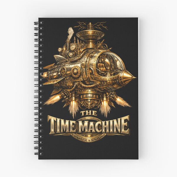 Item preview, The Time Machine Retro Rocket | Vintage Tartarian Steampunk Capsule Art designed and sold by Emoji Emblems.