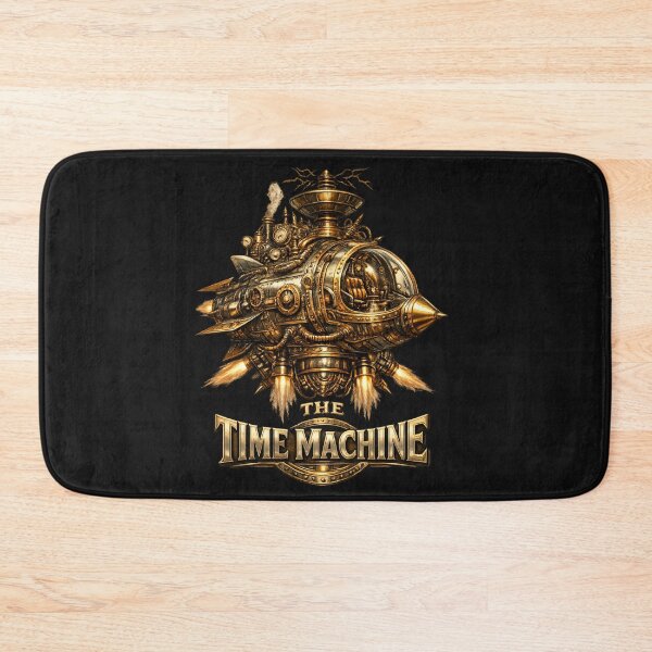 Item preview, The Time Machine Retro Rocket | Vintage Tartarian Steampunk Capsule Art designed and sold by Emoji Emblems.