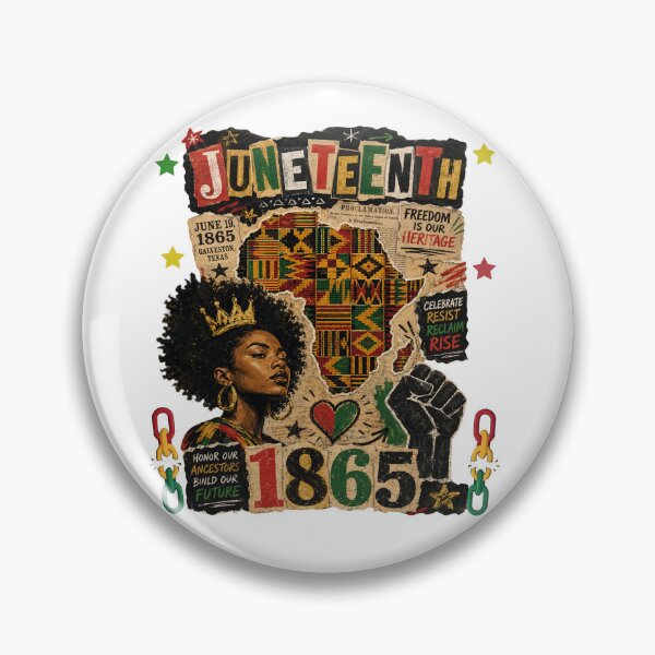 Artikelvorschau, Juneteenth 1865 Afro Black Queen | Afrikanische Karte | Faust der Black Power entworfen und verkauft von Youngkev-arts.