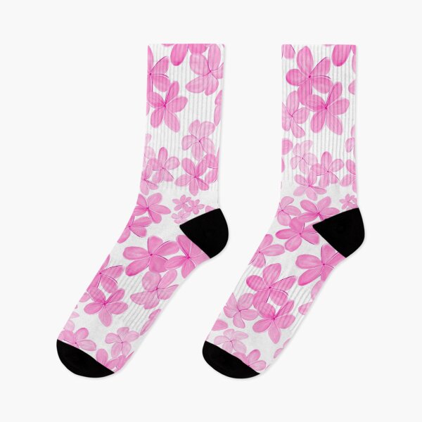 Item preview, Plumeria in Bright Pink Tones on White designed and sold by PD-Coastal.