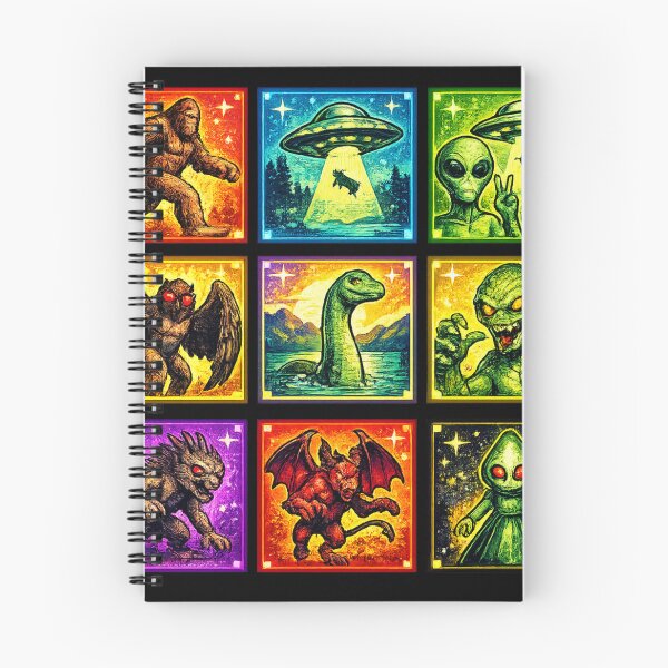 Item preview, Retro Cryptid Bigfoot UFO Aliens Pop Art Design designed and sold by redsharkuk.