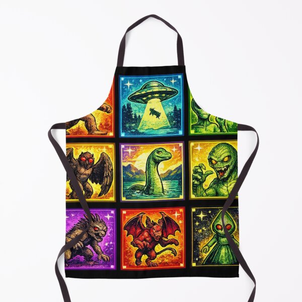 Item preview, Retro Cryptid Bigfoot UFO Aliens Pop Art Design designed and sold by redsharkuk.