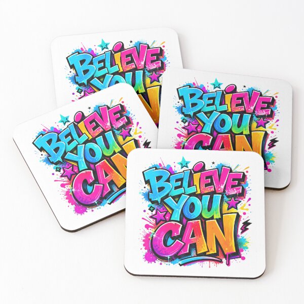 Item preview, Believe You Can Graffiti Neon Motivation Design | Colorful Streetwear Aesthetic designed and sold by allin14fun.