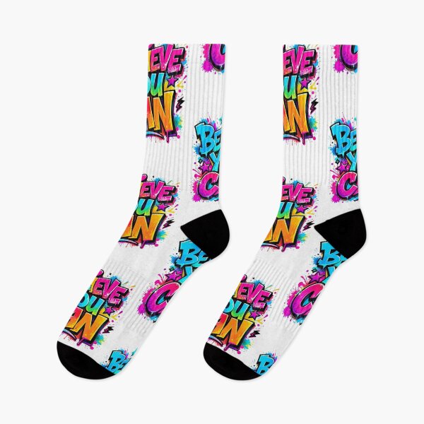 Item preview, Believe You Can Graffiti Neon Motivation Design | Colorful Streetwear Aesthetic designed and sold by allin14fun.