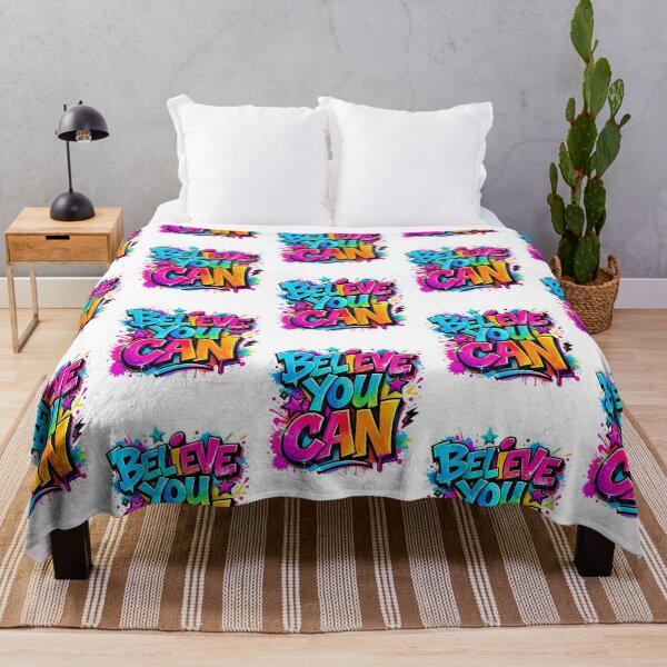 Item preview, Believe You Can Graffiti Neon Motivation Design | Colorful Streetwear Aesthetic designed and sold by allin14fun.
