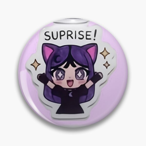 Artikelvorschau, Lila Katzenmädchen-Emoji-Set – Kawaii-Ausdrucksbogen-Aufkleber entworfen und verkauft von Evangeline2016.