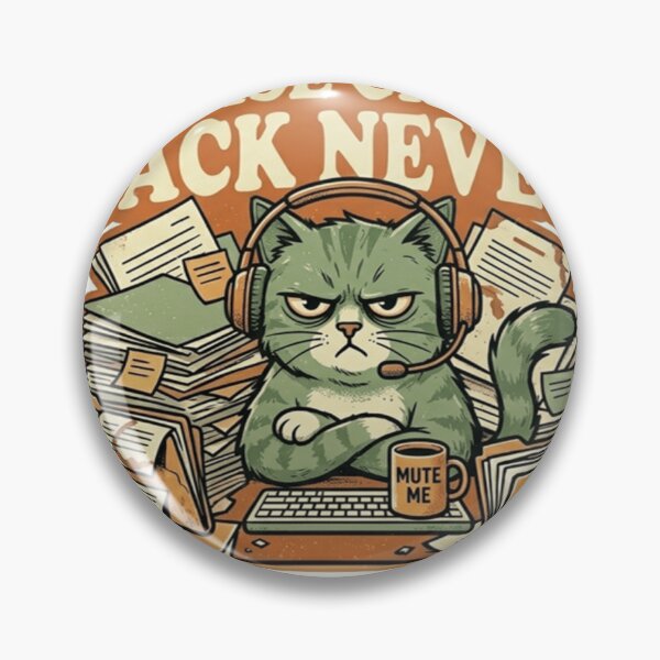 Item preview, Please Circle Back Never Cat – Funny Meeting Humor Design designed and sold by Dada-arts.