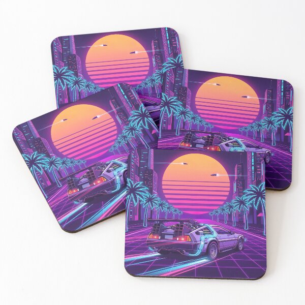Item preview, Neon Pink & Red Sun: 80s Outrun Aesthetic designed and sold by RetroCose.